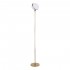 GloboStar® HUDSON 00500 Μοντέρνο Φωτιστικό Δαπέδου Μονόφωτο 1 x E27 Χρυσό Μεταλλικό Μπάλα Λευκό με Χρυσό D20 x H177cm