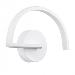 GloboStar® BREYA 00637 Μοντέρνο Φωτιστικό Τοίχου Απλίκα Μεταλλικό Λευκό LED 10W 1000lm AC 230V Φυσικό Λευκό 4500K Μ25 x Π17 x Υ4.5cm