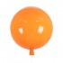 GloboStar® BALLOON 00650 Μοντέρνο Παιδικό Φωτιστικό Οροφής Μονόφωτο Πορτοκαλί Πλαστικό Μπάλα Φ30 x Υ33cm