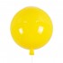 GloboStar® BALLOON 00651 Μοντέρνο Παιδικό Φωτιστικό Οροφής Μονόφωτο Κίτρινο Πλαστικό Μπάλα Φ30 x Υ33cm