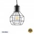 GloboStar® CAGE BLACK 01017 Vintage Industrial Κρεμαστό Φωτιστικό Οροφής Μονόφωτο 1 x E27 AC220-240V - Φ15 x Υ20cm - Μαύρο Μεταλλικό Πλέγμα - 5 Χρόνια Εγγύηση