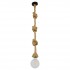 GloboStar® ROPE 01018 Vintage Industrial Κρεμαστό Φωτιστικό Οροφής Μονόφωτο 1 x E27 με 2 μέτρα Μπεζ Σχοινί Φ3.5 x Y200cm