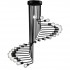 GloboStar® STAIRS 01024 Μοντέρνο Φωτιστικό Οροφής Πολύφωτο Μαύρο Μεταλλικό Φ80 x Y95cm