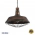 GloboStar® BARN 01045 Vintage Industrial Κρεμαστό Φωτιστικό Οροφής Μονόφωτο 1 x E27 AC220-240V - Φ46 x Υ36cm - Καφέ Σκουριά Μεταλλικό Καμπάνα - 5 Χρόνια Εγγύηση
