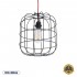 GloboStar® PARROT 01099 Μοντέρνο Industrial Κρεμαστό Φωτιστικό Οροφής Μονόφωτο 1 x E27 AC220-240V - Φ28 x Υ30cm - Μαύρο Μεταλλικό Πλέγμα - 5 Χρόνια Εγγύηση