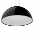 GloboStar® SERENIA BLACK 01151 Μοντέρνο Κρεμαστό Φωτιστικό Οροφής Μονόφωτο 1 x E27 AC220-240V - Φ40 x Υ20cm - Μαύρο Γύψινο Καμπάνα - 5 Χρόνια Εγγύηση