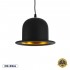 GloboStar® CHARLO 01214 Vintage Κρεμαστό Φωτιστικό Οροφής Μονόφωτο 1 x E27 AC220-240V - Φ26 x Υ16cm - Μαύρο Μεταλλικό Καμπάνα - 5 Χρόνια Εγγύηση