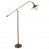 GloboStar® SILENE 01243 Vintage Φωτιστικό Δαπέδου Μονόφωτο 1 x E27 Χάλκινο Μεταλλικό Καμπάνα D30 x H194cm