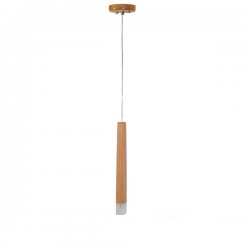 GloboStar® CALISTA 01252 Μοντέρνο Κρεμαστό Φωτιστικό Οροφής LED AC220-240V IP20 - Μ4 x Π3 x Υ33cm - Μπεζ Ξύλινο - Θερμό Λευκό 3000K - 5 Χρόνια Εγγύηση