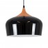 GloboStar® VILI BLACK 01261 Μοντέρνο Κρεμαστό Φωτιστικό Οροφής Μονόφωτο 1 x E27 Μαύρο Μεταλλικό Καμπάνα Φ35 x Y27cm