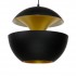 GloboStar® SEVILLE BLACK 01269 Μοντέρνο Κρεμαστό Φωτιστικό Οροφής Μονόφωτο 1 x E27 AC220-240V IP20 - Φ35 x Υ35cm - Μαύρο Μεταλλικό Φιγούρα - 5 Χρόνια Εγγύηση