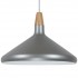 GloboStar® FELICITA 01276 Μοντέρνο Κρεμαστό Φωτιστικό Οροφής Μονόφωτο 1 x E27 AC220-240V IP20 - Φ40 x Υ30cm - Ασημί Μεταλλικό Καμπάνα - 5 Χρόνια Εγγύηση