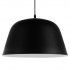 GloboStar® UPVALE 01281 Μοντέρνο Κρεμαστό Φωτιστικό Οροφής Μονόφωτο 1 x E27 Μαύρο Μεταλλικό Καμπάνα Φ40 x Y24cm