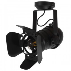 GloboStar® DETROIT 01372 Vintage Industrial Φωτιστικό Οροφής Μονόφωτο 1 x E27 Μαύρο Μεταλλικό Πλέγμα Μ23 x Π23 x Υ36cm