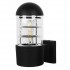 GloboStar® NEWI 01419 Μοντέρνο Φωτιστικό Τοίχου Απλίκα Μονόφωτο Μαύρο Μεταλλικό Μ11 x Π17 x Υ23cm