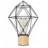GloboStar® ANTLER 01443 Μοντέρνο Επιτραπέζιο Φωτιστικό Γραφείου LED USB DC 5V Μονόφωτο Μεταλλικό Ροζ με Ξύλινη Βάση Θερμό Λευκό 3000K Φ19 x Μ19 x Π19 x Υ23cm