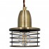 GloboStar® MANHATTAN 01455 Μοντέρνο Industrial Κρεμαστό Φωτιστικό Οροφής Μονόφωτο 1 x E27 Μεταλλικό Μπρούτζινο Καμπάνα Φ11 x Υ14cm