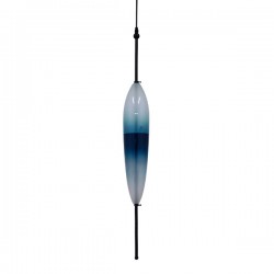 GloboStar® TEARDROP 01502 Μοντέρνο Κρεμαστό Φωτιστικό Οροφής Τρίφωοτο 3 x G4 Γυάλινο Τιρκουάζ Διάφανο Φ10 x Υ92cm