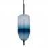 GloboStar® TEARDROP 01504 Μοντέρνο Κρεμαστό Φωτιστικό Οροφής Τρίφωοτο 3 x G4 Γυάλινο Τιρκουάζ Διάφανο Φ20 x Υ65cm