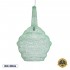 GloboStar® KENTUCKY 01885 Vintage Κρεμαστό Φωτιστικό Οροφής Μονόφωτο 1 x E27 AC220-240V IP20 - Φ60 x Υ90cm - Τιρκουάζ Μεταλλικό Πλέγμα - 5 Χρόνια Εγγύηση