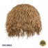 GloboStar® GUADELOUPE 02159 Boho Κρεμαστό Φωτιστικό Οροφής Μονόφωτο 1 x E27 AC220-240V IP20 - Φ120 x Υ100cm - Μπεζ Φυσική Ράφια Νήμα Πλέγμα Καμπάνα - 5 Χρόνια Εγγύηση