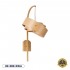 GloboStar® KALAMA 02223 Boho Φωτιστικό Τοίχου - Απλίκα Μονόφωτο 1 x E27 AC220-240V IP20 - Μ30 x Π40 x Υ70cm - Μπεζ Ξύλινο Μπαμπού Πλέγμα - 5 Χρόνια Εγγύηση