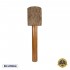 GloboStar® NIIHAU 02237 Μοντέρνο Επιδαπέδιο Φωτιστικό Μονόφωτο 1 x E27 AC220-240V IP20 - Φ43 x Υ160cm - Καφέ Ξύλινο Καμπάνα - 5 Χρόνια Εγγύηση