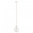 GloboStar® 36215 SHAQRA Κρεμαστό Φωτιστικό Οροφής Ανάρτηση Boho - Μακραμέ Πλεκτό Χειροποίητο με Λευκό Ντουί 1 x E27 για Τοποθέτηση Καπέλων Φωτιστικών Μονόφωτο Μπεζ Υφασμάτινο με Σχοινί Φ4 x Y110cm