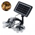 GloboStar® 79666 Διακοσμητική Γιρλάντα 14 Μέτρων με Controller 4 Προγραμμάτων Φωτισμού 30 LED 3W με Ενσωματωμένη Μπαταρία 600mAh - Φωτοβολταϊκό Πάνελ - Αισθητήρα Ημέρας-Νύχτας - Βάση Κήπου & Μαύρο Καλώδιο Αδιάβροχη IP44 Θερμό Λευκό 2700K L22 x W15.5 x