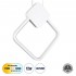 GloboStar® MARY 61083 Κρεμαστό Φωτιστικό Οροφής Design LED CCT 12W 1440lm 300° AC 220-240V - Εναλλαγή Φωτισμού μέσω Διακόπτη On/Off All In One Ψυχρό 6000k+Φυσικό 4500k+Θερμό 2700k Μ20 x Π2.3 x Υ28.5cm - Λευκό