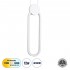 GloboStar® ILDI 61089 Κρεμαστό Φωτιστικό Οροφής Design LED CCT 12W 1440lm 300° AC 220-240V - Εναλλαγή Φωτισμού μέσω Διακόπτη On/Off All In One Ψυχρό 6000k+Φυσικό 4500k+Θερμό 2700k Μ10 x Π2.3 x Υ38cm - Λευκό
