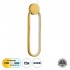 GloboStar® ILDI 61090 Κρεμαστό Φωτιστικό Οροφής Design LED CCT 12W 1440lm 300° AC 220-240V - Εναλλαγή Φωτισμού μέσω Διακόπτη On/Off All In One Ψυχρό 6000k+Φυσικό 4500k+Θερμό 2700k Μ10 x Π2.3 x Υ38cm - Χρυσό Βούρτσας