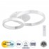 GloboStar® DIAMOND 61112 Φωτιστικό Οροφής Δαχτυλίδι-Κύκλος LED CCT 67W 8078lm 360° AC 220-240V - Εναλλαγή Φωτισμού μέσω Τηλεχειριστηρίου All In One Ψυχρό 6000k+Φυσικό 4500k+Θερμό 2700k Dimmable Φ30+40cm+BackLight - Λευκό - 3 Years Warranty