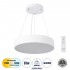GloboStar® BURTON 61201-P Κρεμαστή Πλαφονιέρα Οροφής LED CCT 67W 7370lm 120° AC 220-240V - Εναλλαγή Φωτισμού μέσω Τηλεχειριστηρίου All In One Ψυχρό 6000k+Φυσικό 4500k+Θερμό 2700k Dimmable Φ40cm - Λευκό - 3 Years Warranty