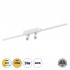 GLOBOSTAR® BARETTI 61227 Φωτιστικό Οροφής Linear Design LED CCT με Κινούμενα Σποτ LED Downlight 24W 2688lm 160° & 45° AC 220-240V IP20  - Εναλλαγή Φωτισμού μέσω Διακόπτη On/Off All In One Ψυχρό 6000k+Φυσικό 4500k+Θερμό 2700k Dimmable - Μ80 x Π5.5 x Υ5