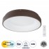 GloboStar® SALEM 61236 Πλαφονιέρα Οροφής Δαχτυλίδι-Κύκλος LED CCT 75W 8625lm 120° AC 220-240V - Εναλλαγή Φωτισμού μέσω Τηλεχειριστηρίου All In One Ψυχρό 6000k+Φυσικό 4500k+Θερμό 2700k Dimmable Φ45cm - Καφέ Χάλκινο - 3 Years Warranty