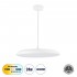 GloboStar® BARON 61255 Κρεμαστή Πλαφονιέρα Οροφής LED CCT 24W 2880lm 120° AC 220-240V - Εναλλαγή Φωτισμού μέσω Διακόπτη On/Off All In One Ψυχρό 6000k+Φυσικό 4500k+Θερμό 2700k Φ40 x Υ10cm - Λευκό - 3 Years Warranty