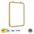 GloboStar® NEROBA 61305 Κρεμαστό Φωτιστικό Οροφής Linear Design LED CCT 18W 1980lm 360° AC 220-240V - Εναλλαγή Φωτισμού μέσω Διακόπτη On/Off All In One Ψυχρό 6000k+Φυσικό 4500k+Θερμό 2700k Μ29 x Π2 x Υ36cm - Χρυσό Βούρτσας - 3 Years Warranty
