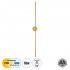 GloboStar® DIADEM 61334 Φωτιστικό Τοίχου - Απλίκα Design LED CCT 18W 2160lm 120° AC 220-240V - Εναλλαγή Φωτισμού μέσω Διακόπτη On/Off All In One Ψυχρό 6000k+Φυσικό 4500k+Θερμό 2700k Μ10 x Π4 x Υ120cm - Χρυσό - 3 Years Warranty