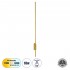 GloboStar® HARLEM 61336 Φωτιστικό Τοίχου - Απλίκα Design LED CCT 18W 2160lm 120° AC 220-240V - Εναλλαγή Φωτισμού μέσω Διακόπτη On/Off All In One Ψυχρό 6000k+Φυσικό 4500k+Θερμό 2700k Μ5 x Π4 x Υ120cm - Χρυσό - 3 Years Warranty
