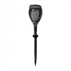 GloboStar® FIAMMA 61549 Αυτόνομο Ηλιακό Καρφωτό Φωτιστικό Κήπου LED SMD 2W 80lm με Ενσωματωμένη Μπαταρία 1500mAh - Φωτοβολταϊκό Πάνελ - Αισθητήρα Ημέρας-Νύχτας Φαναράκι Κήπου - Εφέ Φλόγας Διακοσμητικό - Αδιάβροχο IP65 - 1800K Φ10 x Υ55cm - 2 Χρόνια Εγγύησ