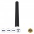 GloboStar® DUCT 61619 Επιφανειακό Στρόγγυλο Φωτιστικό Σποτ Αλουμινίου με Ντουί GU10 VDE Certified AC 220-240V IP44 Φ6 x Υ45cm - Μαύρο - 5 Years Warranty