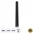 GloboStar® DUCT 61620 Επιφανειακό Στρόγγυλο Φωτιστικό Σποτ Αλουμινίου με Ντουί GU10 VDE Certified AC 220-240V IP44 Φ6 x Υ60cm - Μαύρο - 5 Years Warranty
