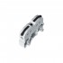 GloboStar® FAST-CONNECT 69901 Μονή Κλέμα Ράγας Ταχείας Σύνδεσης & Διακλάδωσης Καλωδίων για Ηλεκτρολογικούς Πίνακες - 1 x Είσοδος & 1 x Έξοδος με Συμβατή Διατομή Καλωδίων 0.2mm² έως 4mm² - 600V 32A Max - Μ4.5 x Π1 x Υ3.2cm - Γκρι & Μαύρο - Πακέ