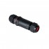 GloboStar® FAST-CONNECT 69916 Διπλός Ι Αδιάβροχος IP68 Σύνδεσμος Ταχείας Σύνδεσης & Διακλάδωσης Καλωδίων - 1 x Είσοδος & 1 x Έξοδος - Εσωτερική Τριπλή Κλέμα με Συμβατή Διατομή Καλωδίων 3 x 0.5mm² έως 3 x 4mm² - 450V 24A Max - Φ3 x Υ10.5cm - Μαύρο 