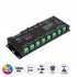 GloboStar® 70673 D24A SKYDANCE DC DMX & RDM Dimmer High Speed Controller / Decoder / Master 24 Καναλιών DC 12-24V 24 x 3A 72W - Max 72.5A 1740W - IP20 DMX512 Μ16.7 x Π5 x Υ2.4cm - 5 Years Warranty