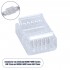 GloboStar® 70689 Ενωτικός Σύνδεσμος για Πολύχρωμη Ταινία LED RGB+CCT 12mm 6 PIN σε Πολύχρωμη Ταινία LED RGB+CCT 12mm 6 PIN Μ1.9 x Π1.5 x Υ0.7cm Διάφανο