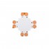 GloboStar® 70707 Connector + Cross για Όλες τις Μονόχρωμες Ταινίες LED 8mm M2.4 x Π2.4 x Y0.4cm