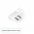 GloboStar® 70711 Ταχυσύνδεσμος 2 Ταινιών LED Μονόχρωμες - I Connector για Όλες τις LED Ταινίες DC-12-24V 10mm Μονόχρωμες