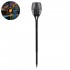 GloboStar® 71529 Αυτόνομο Ηλιακό Φωτιστικό LED SMD 5W 250lm με Ενσωματωμένη Μπαταρία 1200mAh - Φωτοβολταϊκό Πάνελ - Αισθητήρα Ημέρας-Νύχτας Φαναράκι Κήπου - Εφέ Φλόγας Διακοσμητικό Αυτόνομο Αδιάβροχο IP65 1500-2000K Φ11 x Υ75cm